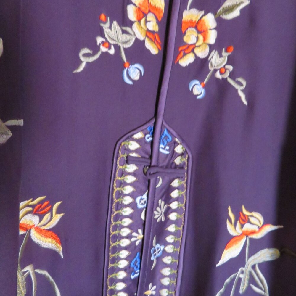 Soft Surroundings Purple Silk Kimono M - Picture 5 of 6
